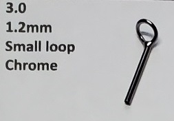 Size 3.0 Small Loop, Rod Tip for Building or Replacement of Ice Fishing or Fly Rods